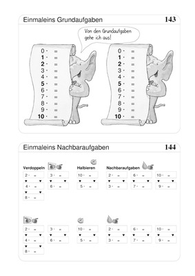 Einmaleins Grundaufgaben Und Nachbaraufgaben Verlage Der