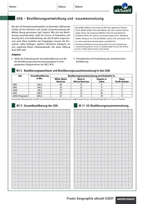 Usa Bevolkerung Diagramme Erstellen Und Auswerten Verlage Der Westermann Gruppe