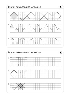 Geometrische Muster Erkennen Und Fortsetzen Verlage Der