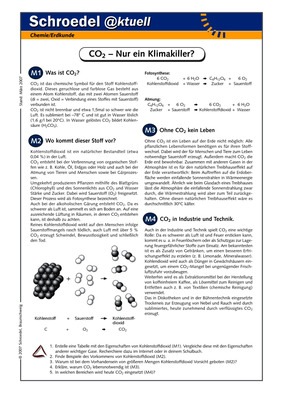 Co2 Nur Ein Klimakiller Ein Arbeitsblatt Uber Die Eigenschaften Und Verwendung Von Kohlenstoffdioxid Ab Klasse 7 Verlage Der Westermann Gruppe