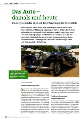 Das Auto Damals Und Heute Ein Vergleichender Blick Auf Die Entwicklung Des Automobils Verlage Der Westermann Gruppe