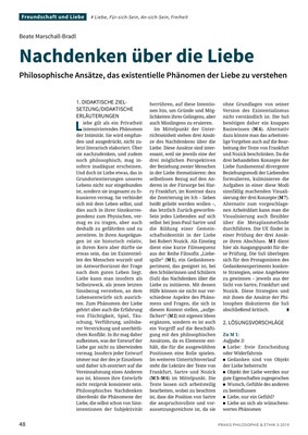 Nachdenken Uber Liebe Philosophische Ansatze Das Existentielle Phanomen Der Liebe Zu Verstehen Verlage Der Westermann Gruppe