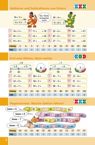 Addieren und Subtrahieren von Einern, Erst zum Zehner dann weiter und Regelwürmer: Welche Zahlen fehlen?