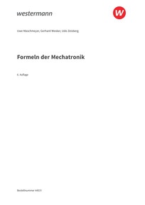Probeseiten Formeln der Mechatronik - Formelsammlung, 6. Auflage 2025