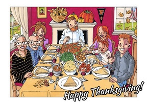 Postkarte Thanksgiving