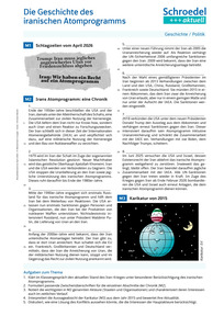 Produktabbildung zu Die Geschichte des iranischen Atomprogramms - - Geschichte / Politik ab Klasse 9