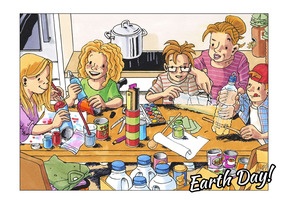Postkarte Earth Day