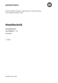 Probeseiten Metalltechnik Grundwissen - Lernfelder 1-4 - Lösungen Download, 7. Auflage 2026