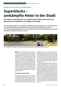 Produktabbildung zu Superblocks - umkämpfte Meter in der Stadt - Von eigenen Planungsideen zur vergleichenden Lebensweltanalyse und Bewertung der Superblocks in Stuttgart und Leipzig