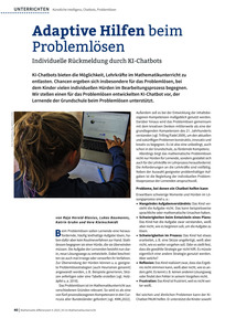 Produktabbildung zu Adaptive Hilfen beim Problemlösen - Individuelle Rückmeldung durch KI-Chatbots