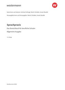 Probeseiten Sprachpraxis: Das Deutschbuch für Berufliche Schulen ? Allgemeine Ausgabe - Schulbuch, 10. Auflage 2026