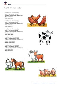 Produktabbildung zu Lied "I went to visit a farm one day"