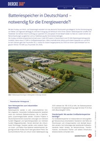 Produktabbildung zu Batteriespeicher in Deutschland - Notwendig für die Energiewende?! - Diercke 360° - Heft 2/2026