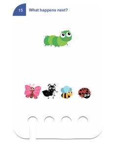 Verknüpfungsspiele. Beispielkarte Raupe