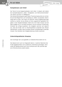 Produktabbildung zu Themenwelt der Zahl: VERA - Kommentar - Monatsspecial März 2019