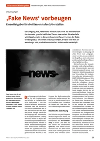 Produktabbildung zu ‚Fake News‘ vorbeugen - Einen Ratgeber für die Klassenstufen 5/6 erstellen