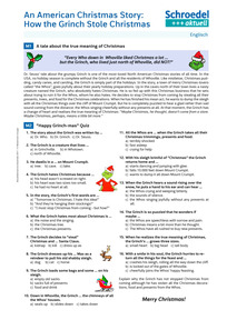 Produktabbildung zu An American Christmas Story: How the Grinch Stole Christmas - - Englisch ab Klasse 7