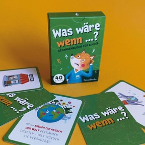 Gedankenreisen für Kinder: Offene Was-wäre-wenn-Fragen laden zu Kreativität, Humor und tiefen Gesprächen über Welt, Natur und Zusammenleben ein.