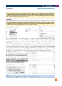 Produktabbildung zu Inhaltsverzeichnis erstellen, Teil 1 - Ausgabe 09/2026
