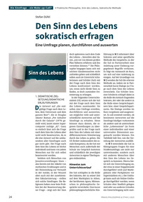 Produktabbildung zu Den Sinn des Lebens sokratisch erfragen - Eine Umfrage planen, durchführen und auswerten