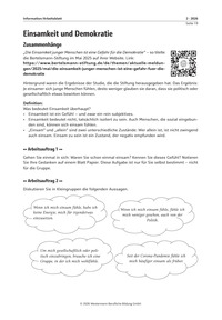 Produktabbildung zu Einsamkeit und Demokratie - Ausgabe 02-2026