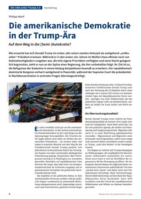 Produktabbildung zu Die amerikanische Demokratie in der Trump-Ära - Auf dem Weg in die (Semi-)Autokratie?