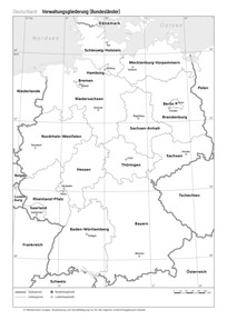 Produktabbildung zu Deutschland - Verwaltungsgliederung (Bundesländer)