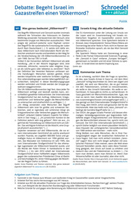 Produktabbildung zu Debatte: Begeht Israel im Gazastreifen einen Völkermord? - - Politik ab Klasse 10