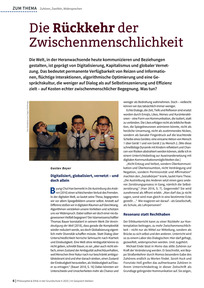 Produktabbildung zu Die Rückkehr der Zwischenmenschlichkeit