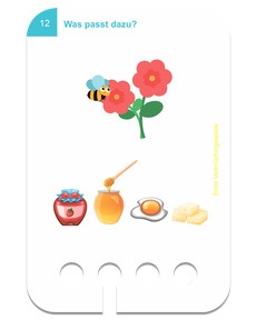 Erste Verknüpfungsspiele. Beispielkarte Biene