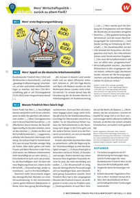Produktabbildung zu Merz Wirtschaftspolitik - zurück zu altem Fleiß? - Praxis Politik & Wirtschaft aktuell 11/2025