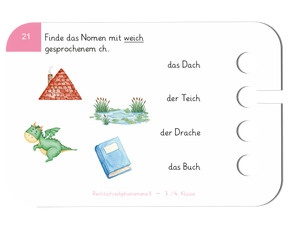 Rechtschreibphänomene - Beispielkarte weiches «ch» 2