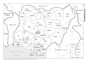 Produktabbildung zu Nigeria - Verwaltungsgliederung
