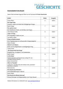 Produktabbildung zu Downloadpaket Frühe Neuzeit - Materialien für die Klassenstufen 7 bis 9