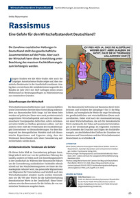 Produktabbildung zu Rassismus - Eine Gefahr für den Wirtschaftsstandort Deutschland?