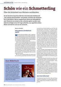 Produktabbildung zu Schön wie ein Schmetterling - Über die Schönheit von Wörtern nachdenken