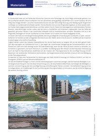 Produktabbildung zu Arbeitsmaterialien: Demokratiebildung - Interessenkonflikte zu Planungen im städtischen Raum verhandeln - 15 Minuten Geographie - Unterrichtseinheit 21