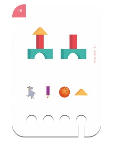 Was fehlt 3+. Beispielkarte Bauklotz