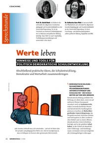 Produktabbildung zu Werte leben - Hinweise und Tools für politisch demokratische Schulentwicklung