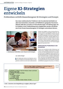 Produktabbildung zu Eigene KI-Strategien entwickeln - Problemlösen mithilfe klassenbezogener KI-Strategien und Prompts