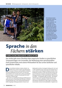 Produktabbildung zu Sprache in den Fächern stärken - Forschungsbasierte Einsichten