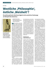 Produktabbildung zu Westliche ‚Philosophie‘, östliche ‚Weisheit‘? - Die philosophische Gleichwertigkeit nicht-westlicher Denkwege am Beispiel des Daoismus