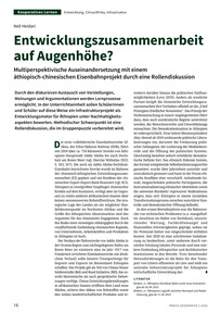 Produktabbildung zu Entwicklungszusammenarbeit auf Augenhöhe? - Multiperspektivische Auseinandersetzung mit einem äthiopisch-chinesischen Eisenbahnprojekt durch eine Rollendiskussion