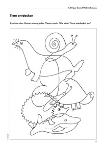 Übungen zur visuellen Wahrnehmung und Visuomotorik: Beispielseite 1