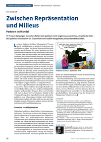 Produktabbildung zu Zwischen Repräsentation und Milieus - Parteien im Wandel