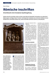 Produktabbildung zu Römische Inschriften - Entschlüsseln einer komplexen Quellengattung