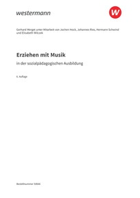 Probeseiten Erziehen mit Musik - in der sozialpädagogischen Ausbildung - Schulbuch, 6. Auflage 2024