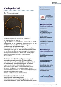Produktabbildung zu Nachgedacht! - Die Wunderschnur