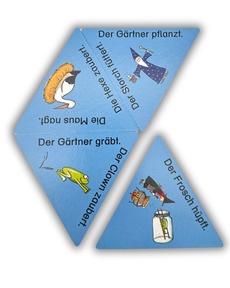 Musterkärtchen blau