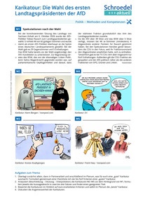 Produktabbildung zu Karikatour: Die Wahl des ersten Landtagspräsidenten der AfD - - Politik ab Klasse 9